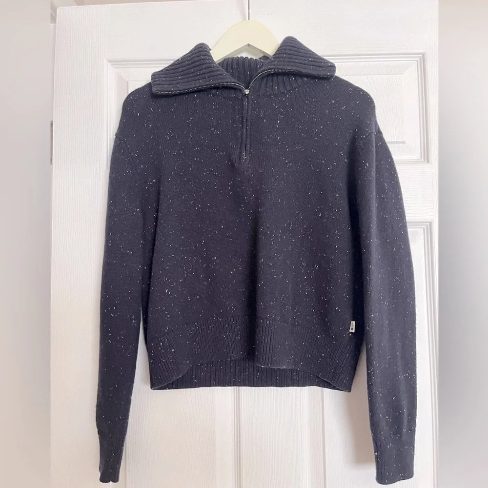Men's Black Speckled Sweater